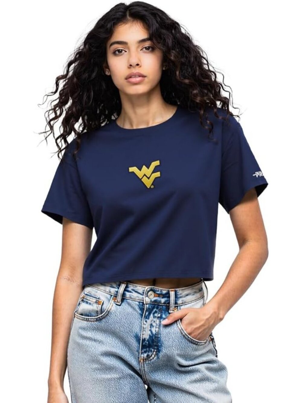 Classic Cotton Boxy Tee for Women | Short Sleeve College Style Top